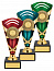  Кубок КМ5099 h-21.5 cм цвет зеленый