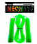 Скакалка 3 м Fortius Neon зеленая